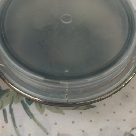 Vintage L.E. Smith Atterbury Scroll iridescent carnival glass canister jar - Picture 4 of 4